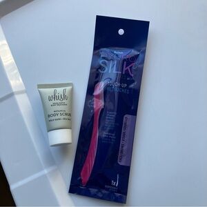 Schick Facial Hair Razor Whish Body Scrub Bundle